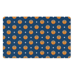 Basketball And Star Pattern Print Polyester Doormat