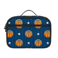 Basketball And Star Pattern Print Portable Lunch Bag