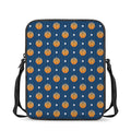Basketball And Star Pattern Print Rectangular Crossbody Bag
