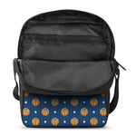 Basketball And Star Pattern Print Rectangular Crossbody Bag