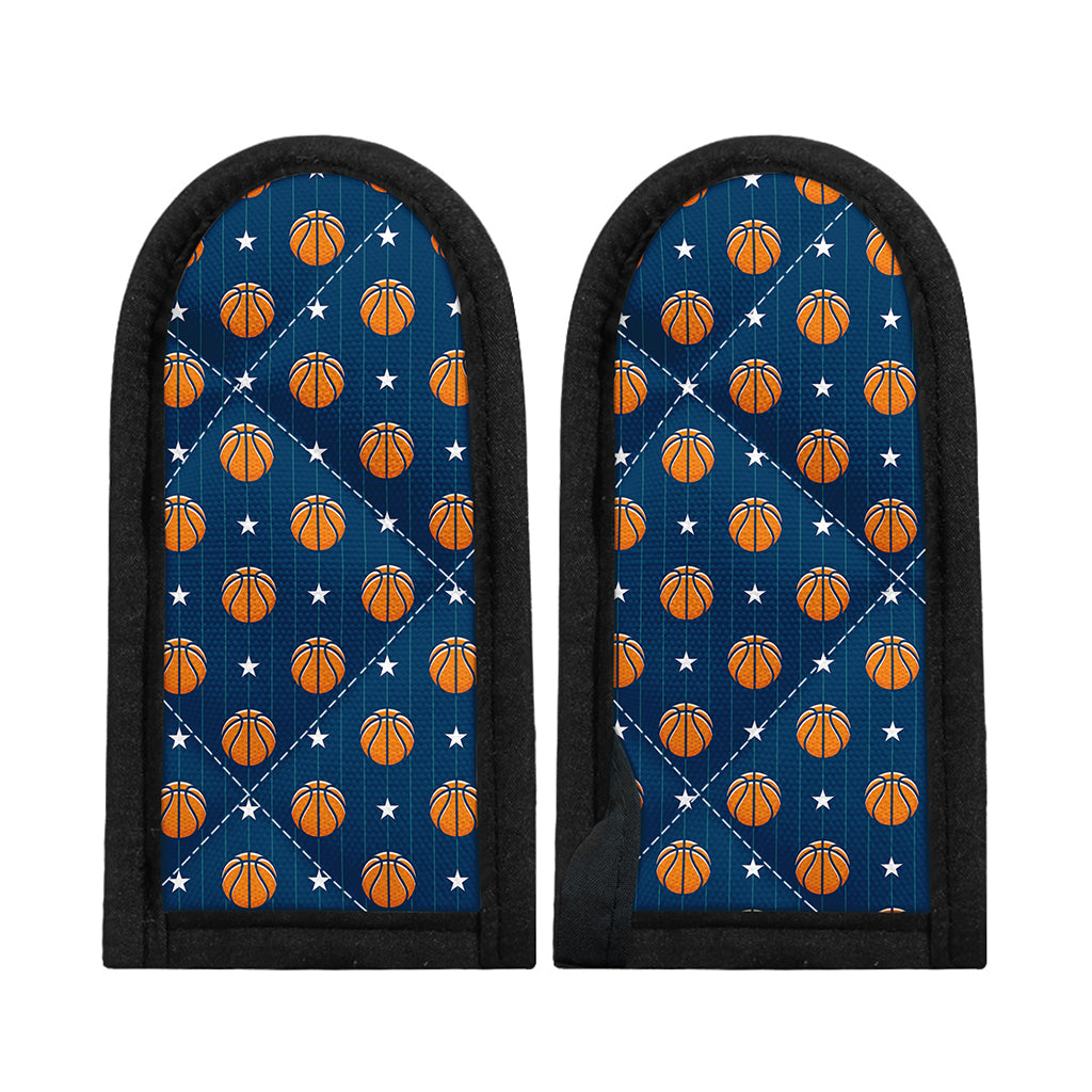 Basketball And Star Pattern Print Skillet Handle Cover