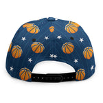 Basketball And Star Pattern Print Snapback Cap