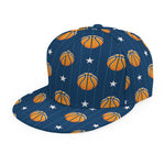 Basketball And Star Pattern Print Snapback Cap