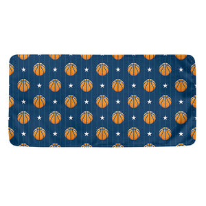 Basketball And Star Pattern Print Towel