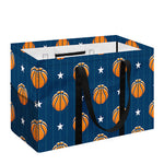 Basketball And Star Pattern Print Utility Tote Bag
