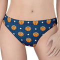 Basketball And Star Pattern Print Women's Thong