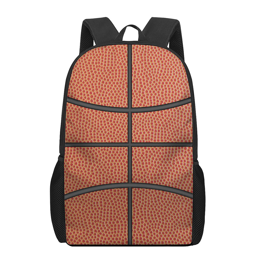 Basketball Ball Print 17 Inch Backpack