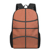 Basketball Ball Print 17 Inch Backpack