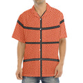 Basketball Ball Print Aloha Shirt