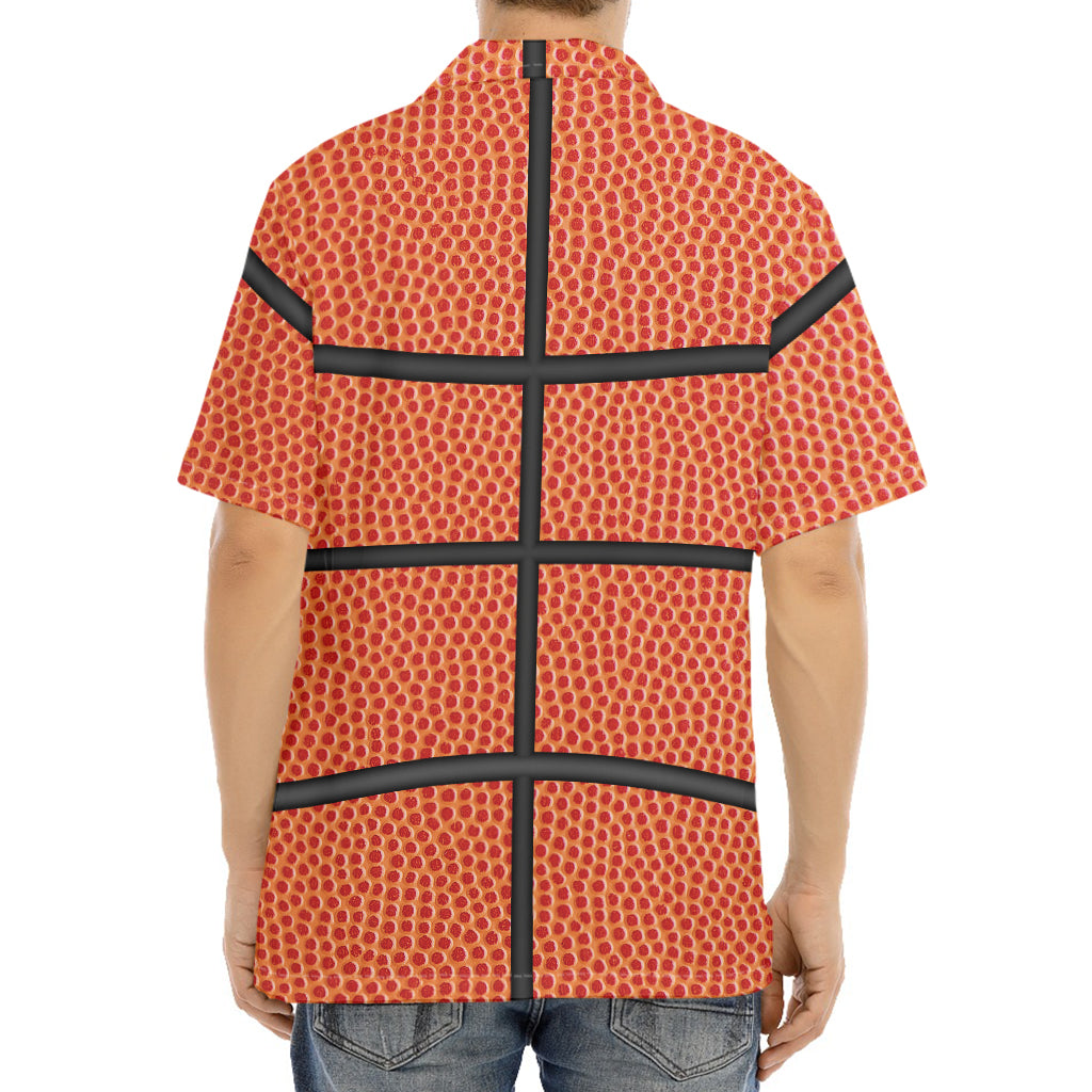 Basketball Ball Print Aloha Shirt