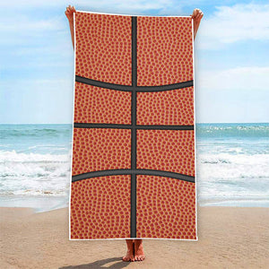 Basketball Ball Print Beach Towel