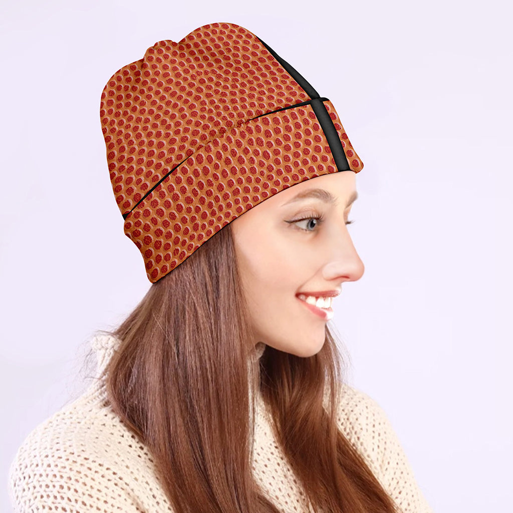 Basketball Ball Print Beanie