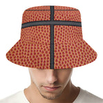Basketball Ball Print Bucket Hat
