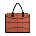Basketball Ball Print Canvas Tote Bag