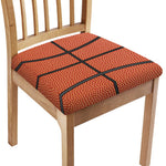 Basketball Ball Print Chair Cushion Cover