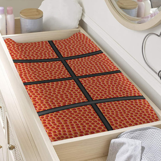 Basketball Ball Print Changing Pad Cover