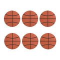 Basketball Ball Print Coaster Set
