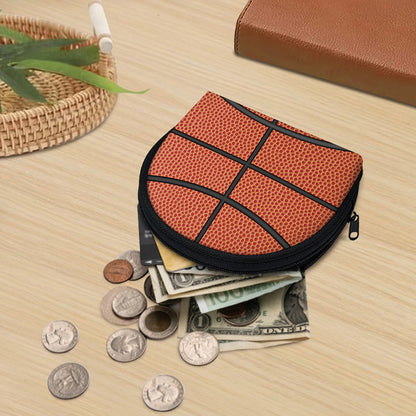 Basketball Ball Print Coin Purse
