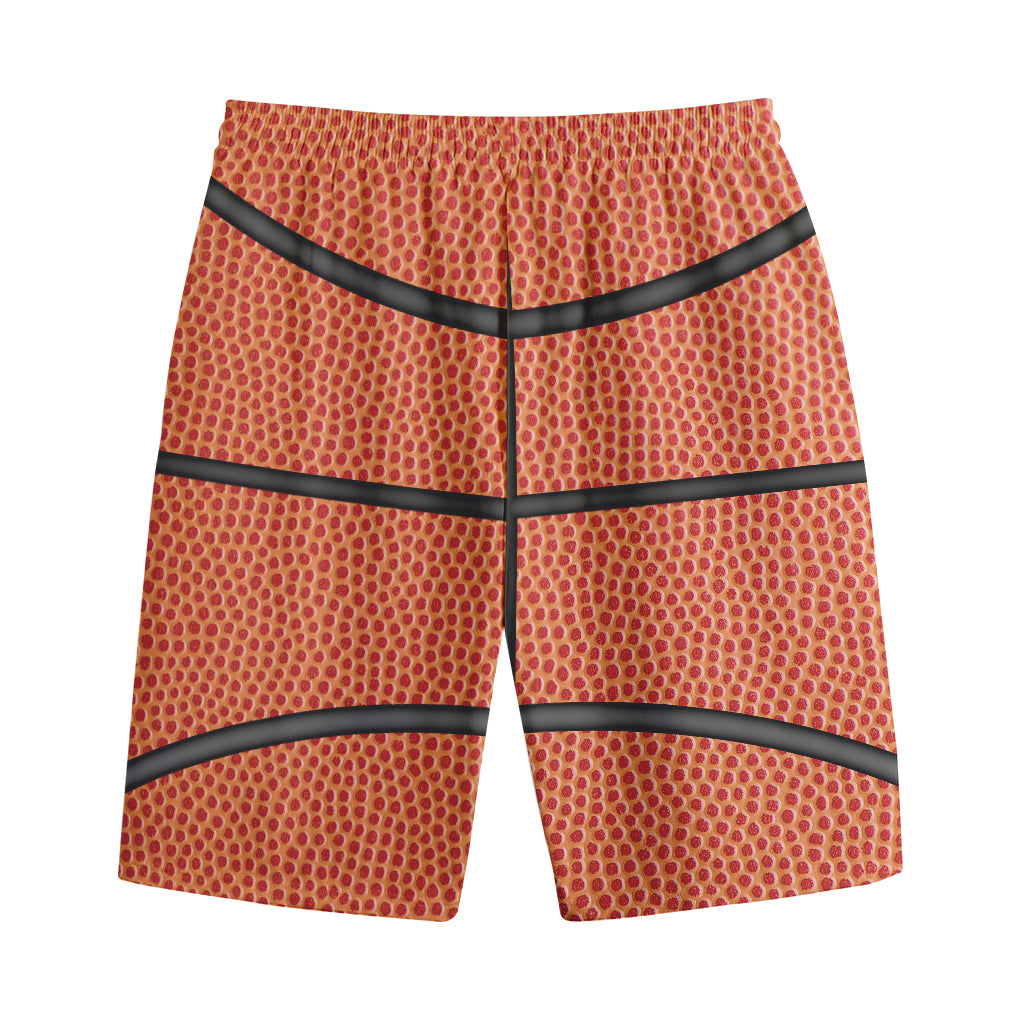 Basketball Ball Print Cotton Shorts