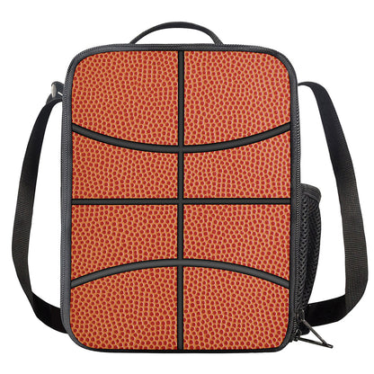 Basketball Ball Print Crossbody Lunch Bag