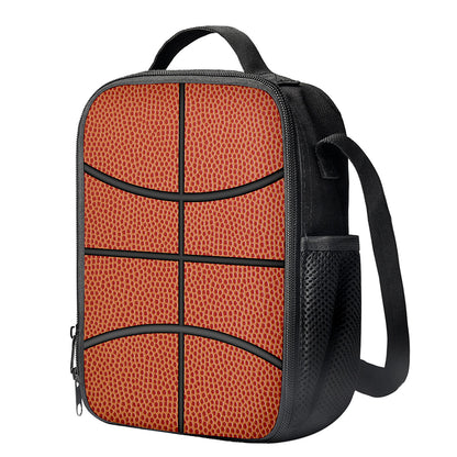 Basketball Ball Print Crossbody Lunch Bag