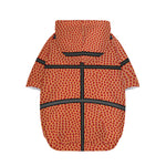 Basketball Ball Print Dog Zip Up Hoodie