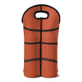 Basketball Ball Print Double Neoprene Wine Tote