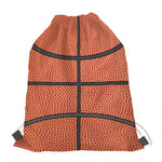 Basketball Ball Print Drawstring Bag