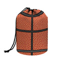Basketball Ball Print Drawstring Makeup Bag