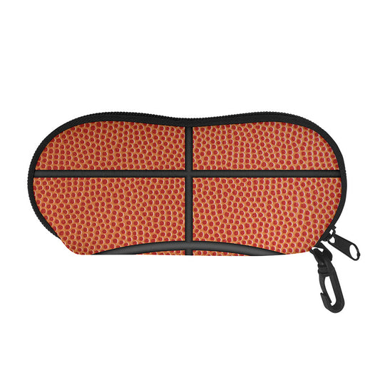 Basketball Ball Print Glasses Case