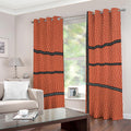 Basketball Ball Print Grommet Curtains