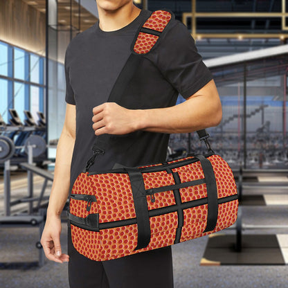 Basketball Ball Print Gym Bag