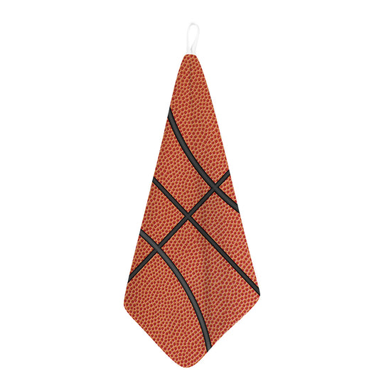 Basketball Ball Print Hand Towel