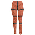 Basketball Ball Print High-Waisted Pocket Leggings