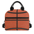 Basketball Ball Print Insulated Lunch Bag