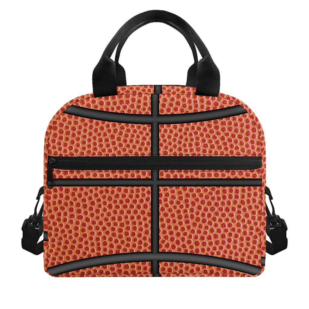 Basketball Ball Print Insulated Lunch Bag