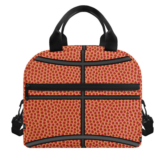 Basketball Ball Print Insulated Lunch Bag