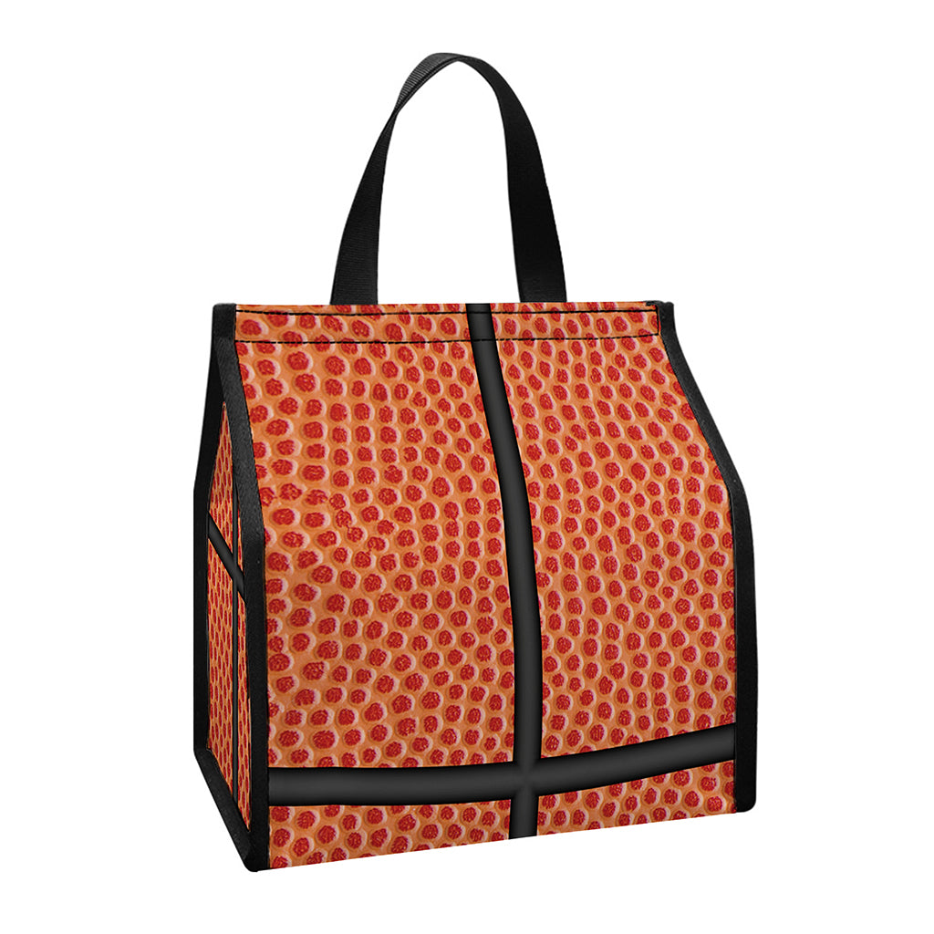 Basketball Ball Print Insulated Lunch Tote