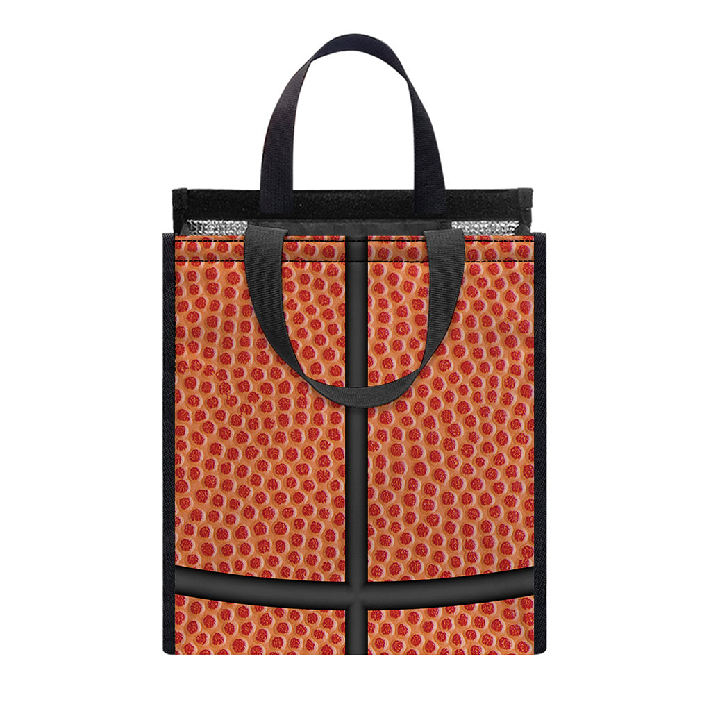 Basketball Ball Print Insulated Lunch Tote