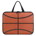 Basketball Ball Print Laptop Sleeve With Handle