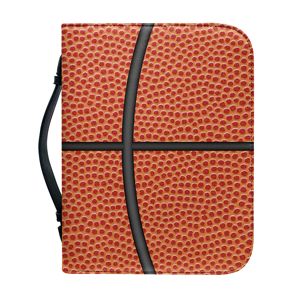 Basketball Ball Print Leather Bible Cover