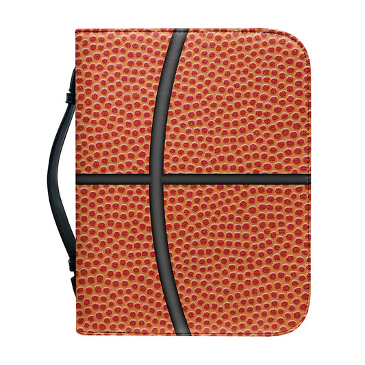 Basketball Ball Print Leather Bible Cover
