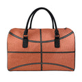 Basketball Ball Print Leather Duffel Bag