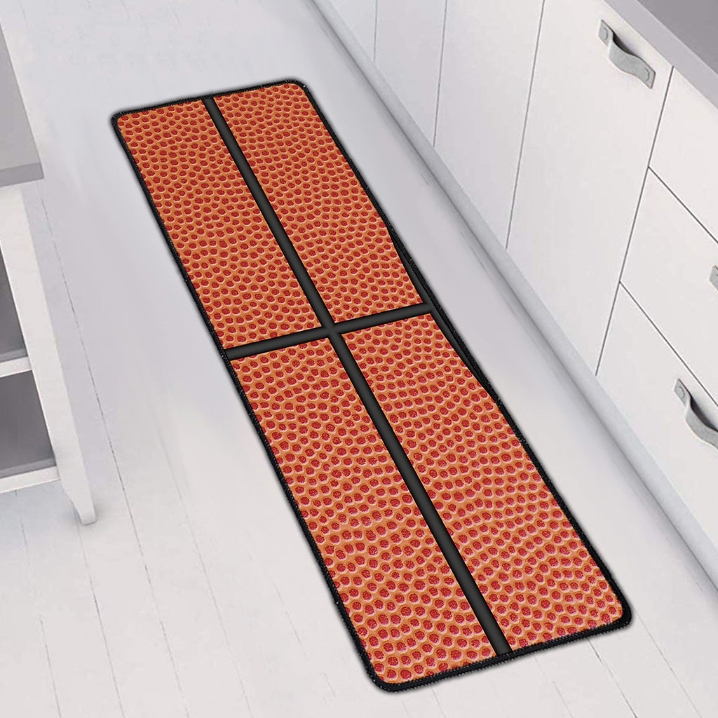 Basketball Ball Print Long Kitchen Mat