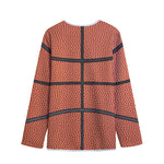 Basketball Ball Print Long Sleeve Short Coat