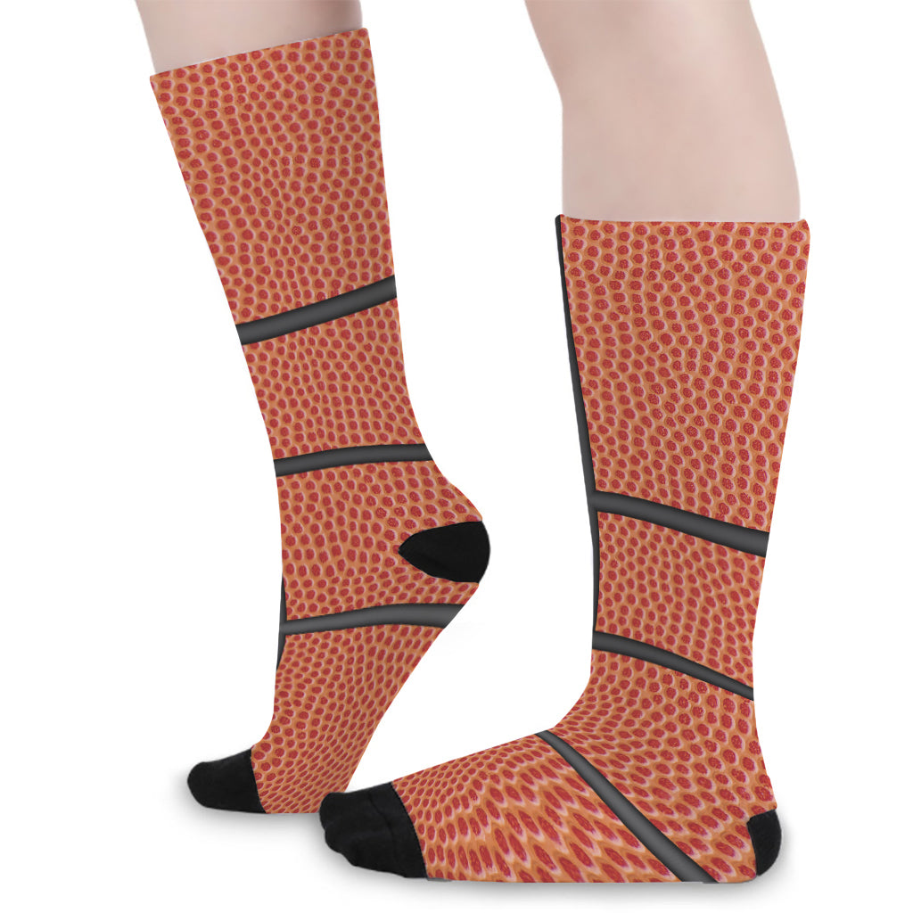 Basketball Ball Print Long Socks