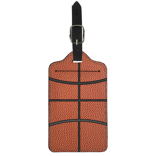 Basketball Ball Print Luggage Tag