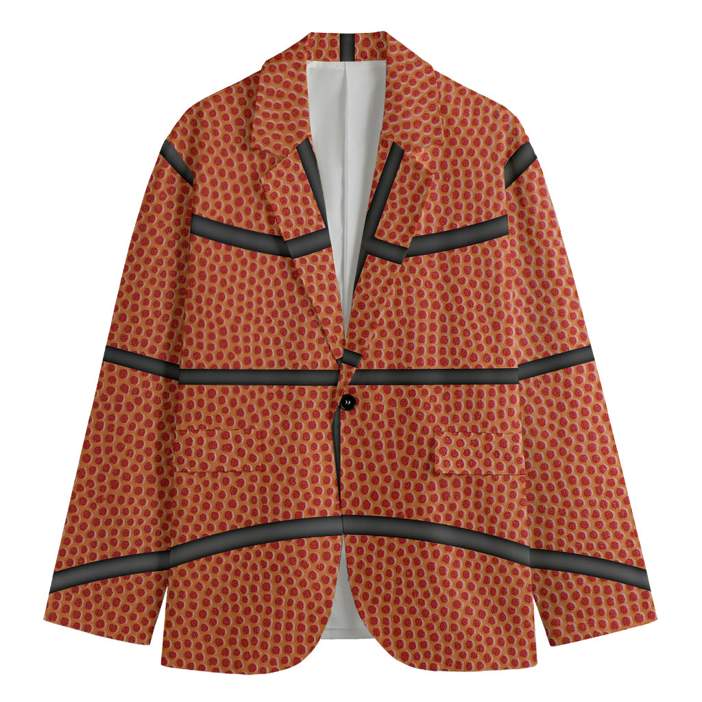 Basketball Ball Print Men's Blazer