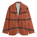 Basketball Ball Print Men's Blazer