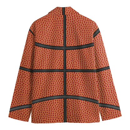 Basketball Ball Print Men's Blazer